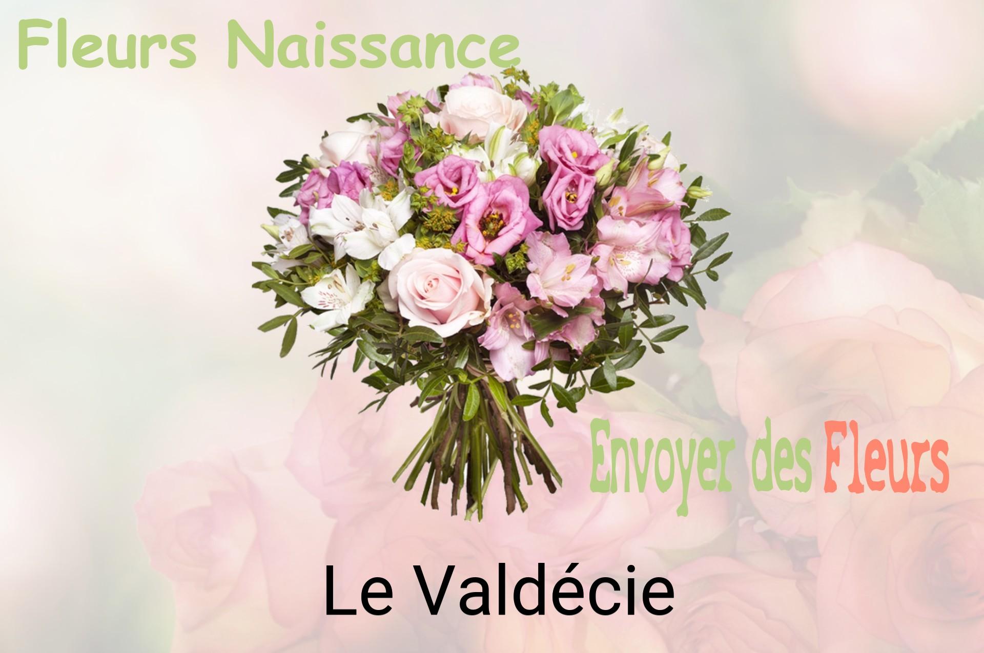 Bouquet de fleurs de naissance livré à Le Valdécie
