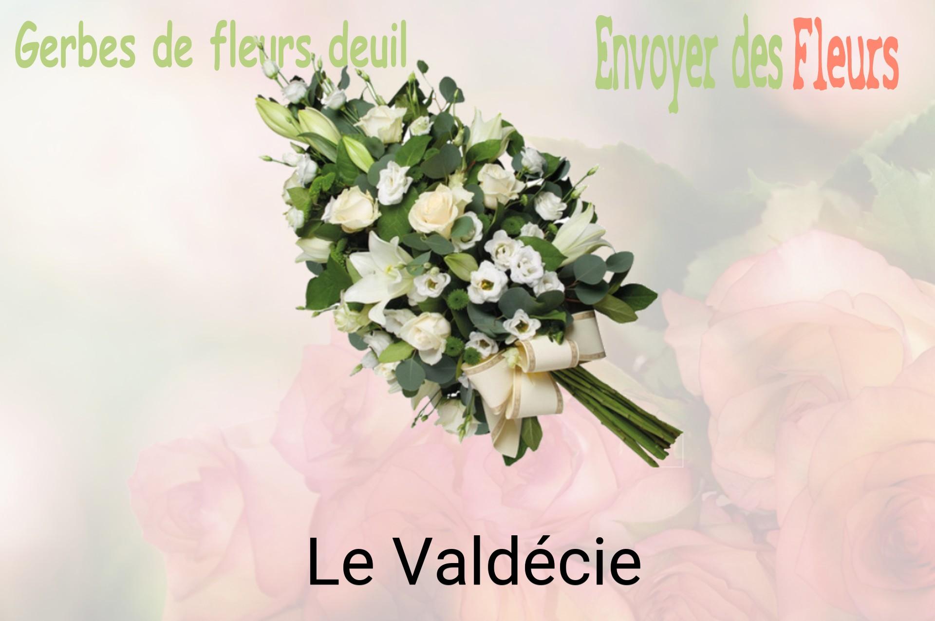 Gerbe de fleurs de deuil livrée à Le Valdécie